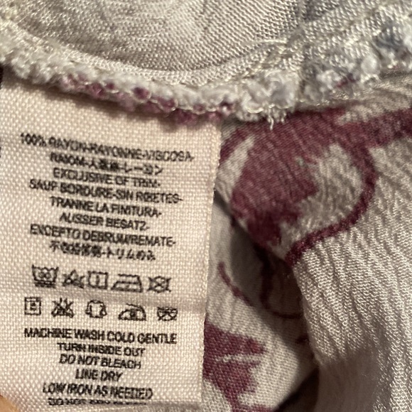 Free People Lavender Lilac Purple Floral Cutout Draped Mini Dress Tunic  XS - Picture 11 of 13